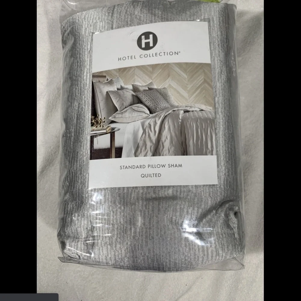 NEW Hotel Collection Primativa Quilted (1) Standard Sham Pillow‎ Case